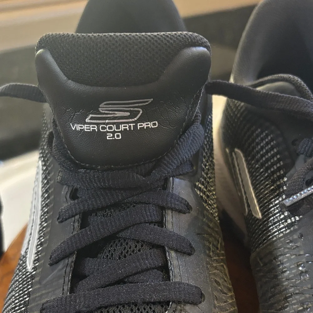 Skechers Black and White Athletic Shoes Viper Court Pro 2.0 Pickleball - Picture 7 of 11